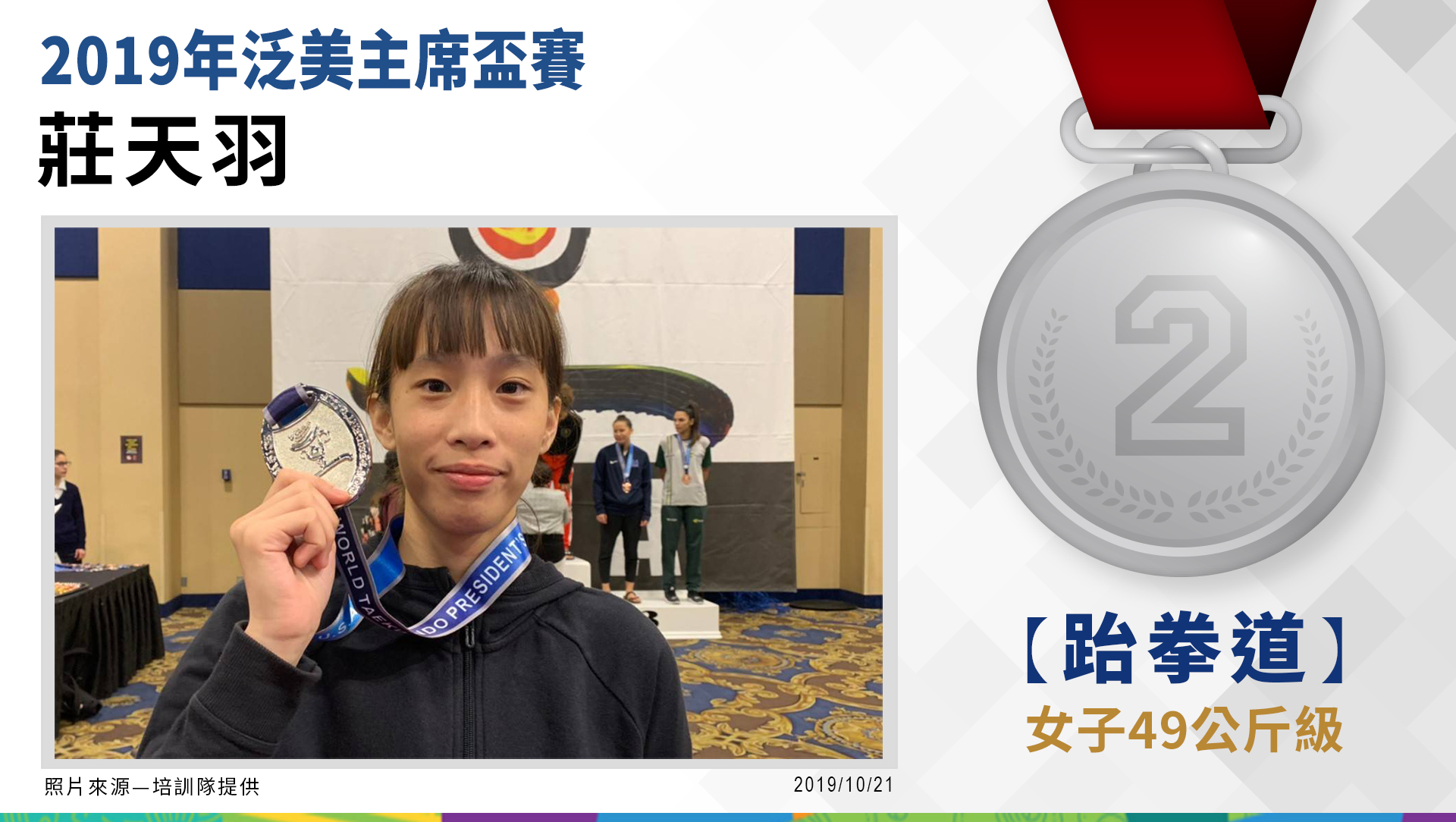 莊天羽－女子49公斤級－銀牌