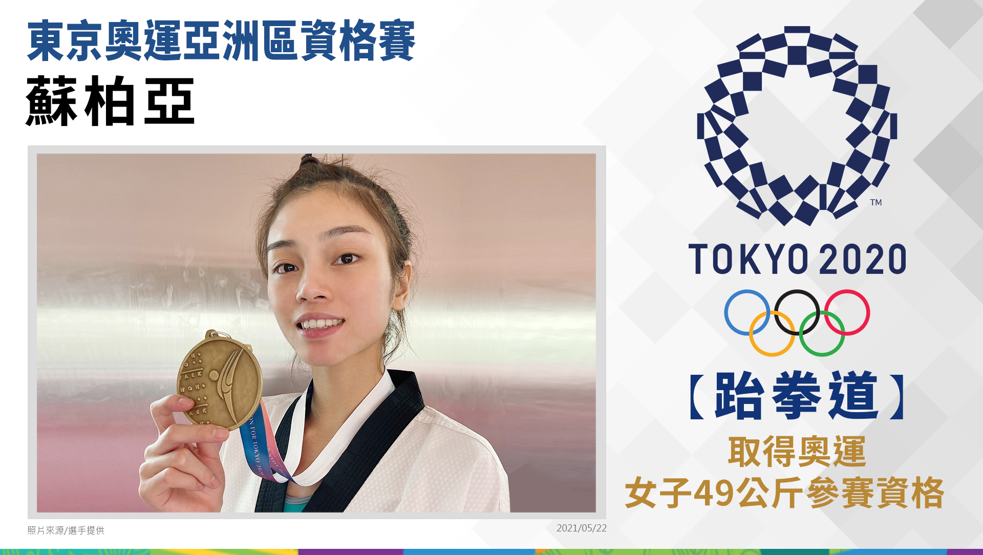 捷報-東京奧運亞洲區資格賽
