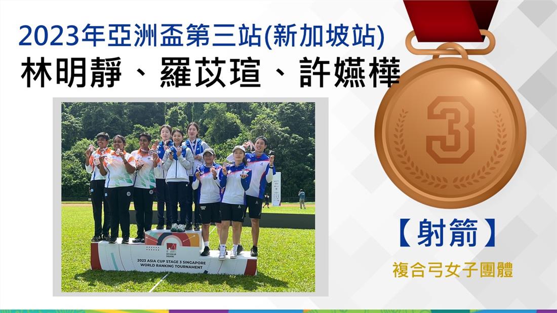 捷報-2023年射箭亞洲盃第三站新加坡站