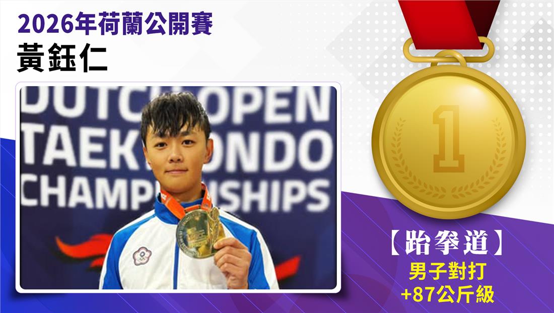 捷報-跆拳道參加2026年荷蘭公...