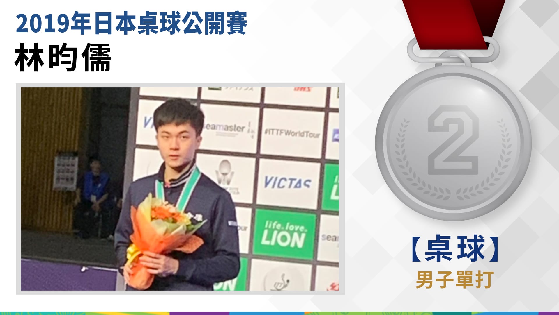 林昀儒 - 桌球男子單打 銀牌