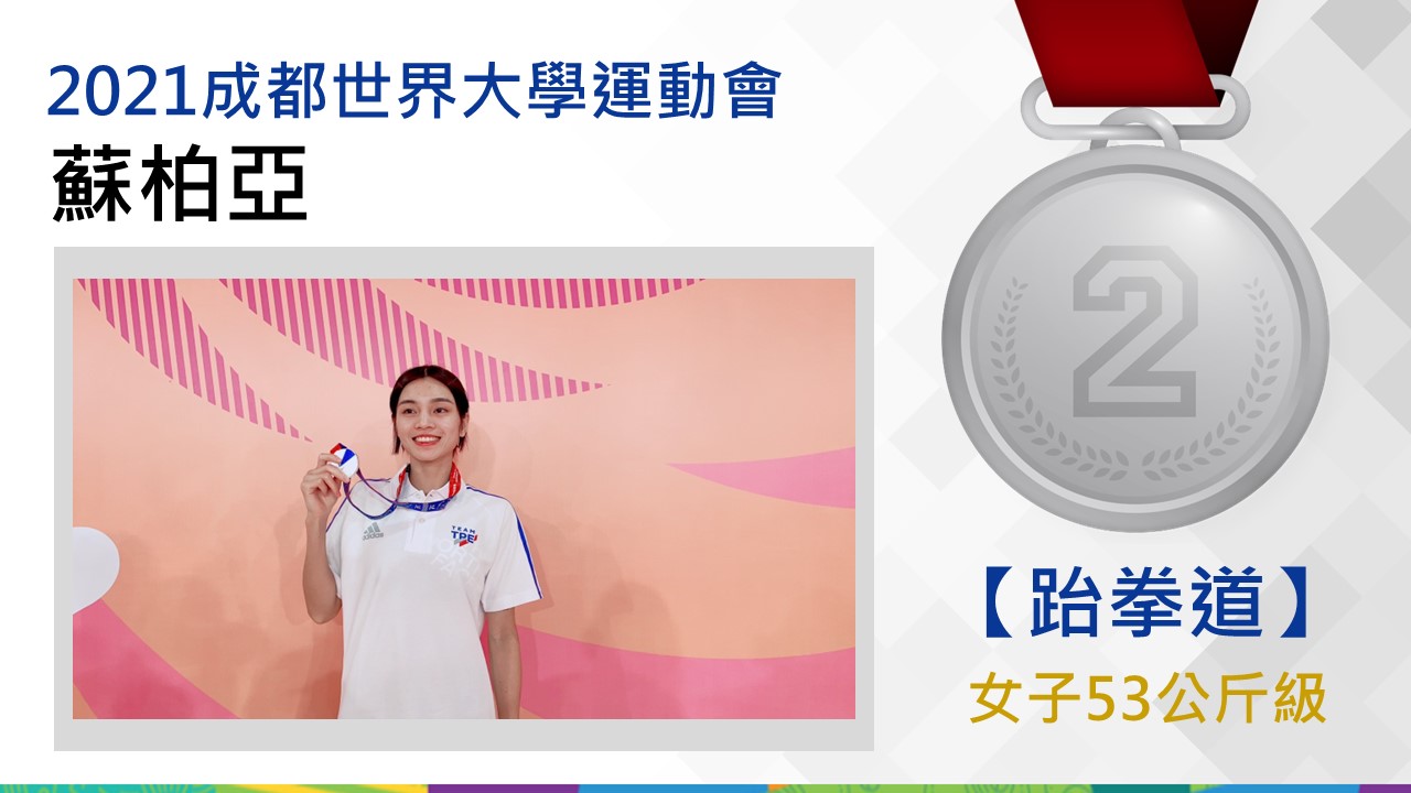 跆拳道女子53公斤級蘇柏亞-銀牌