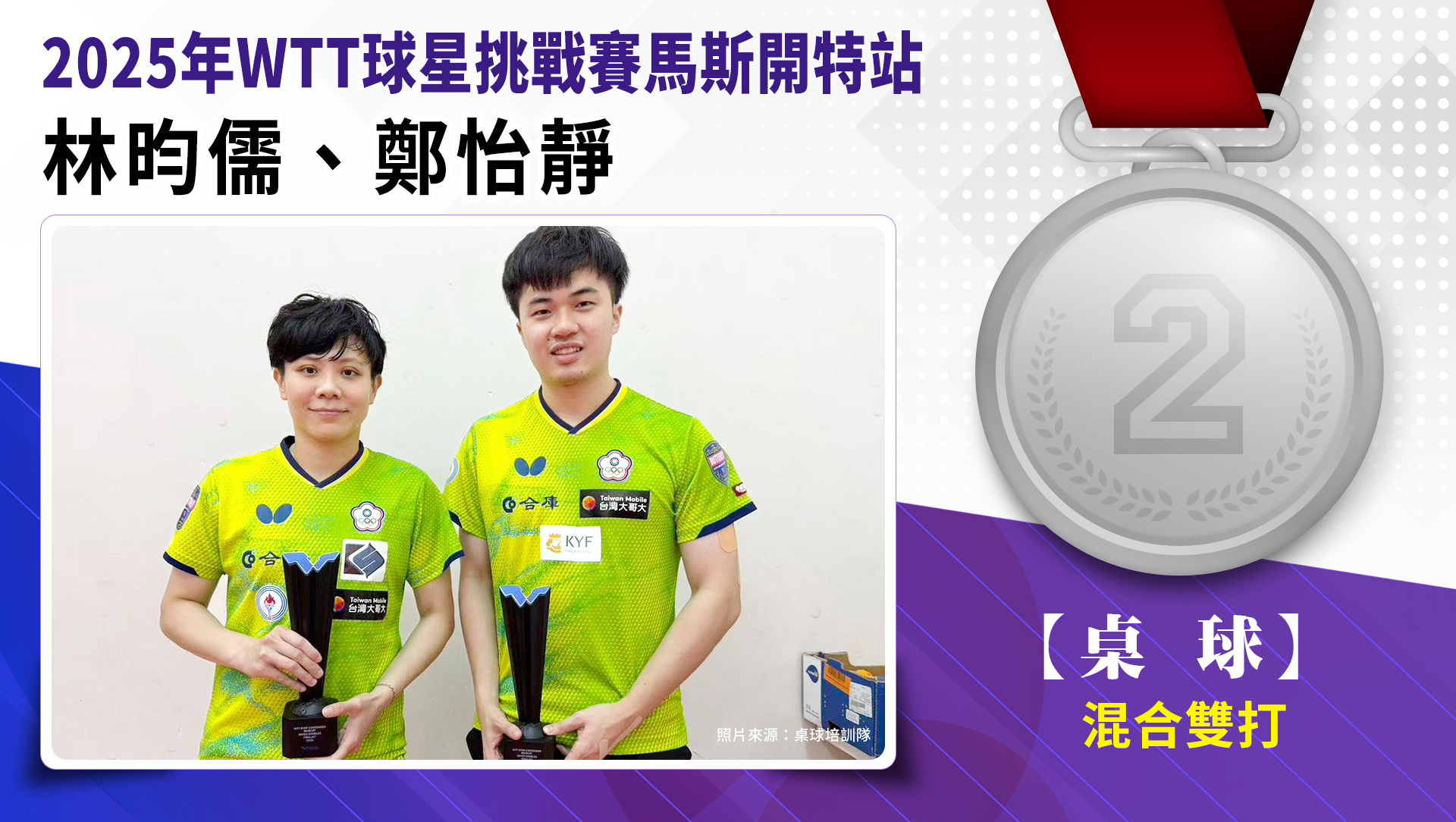 混合雙打/林昀儒.鄭怡靜/銀牌