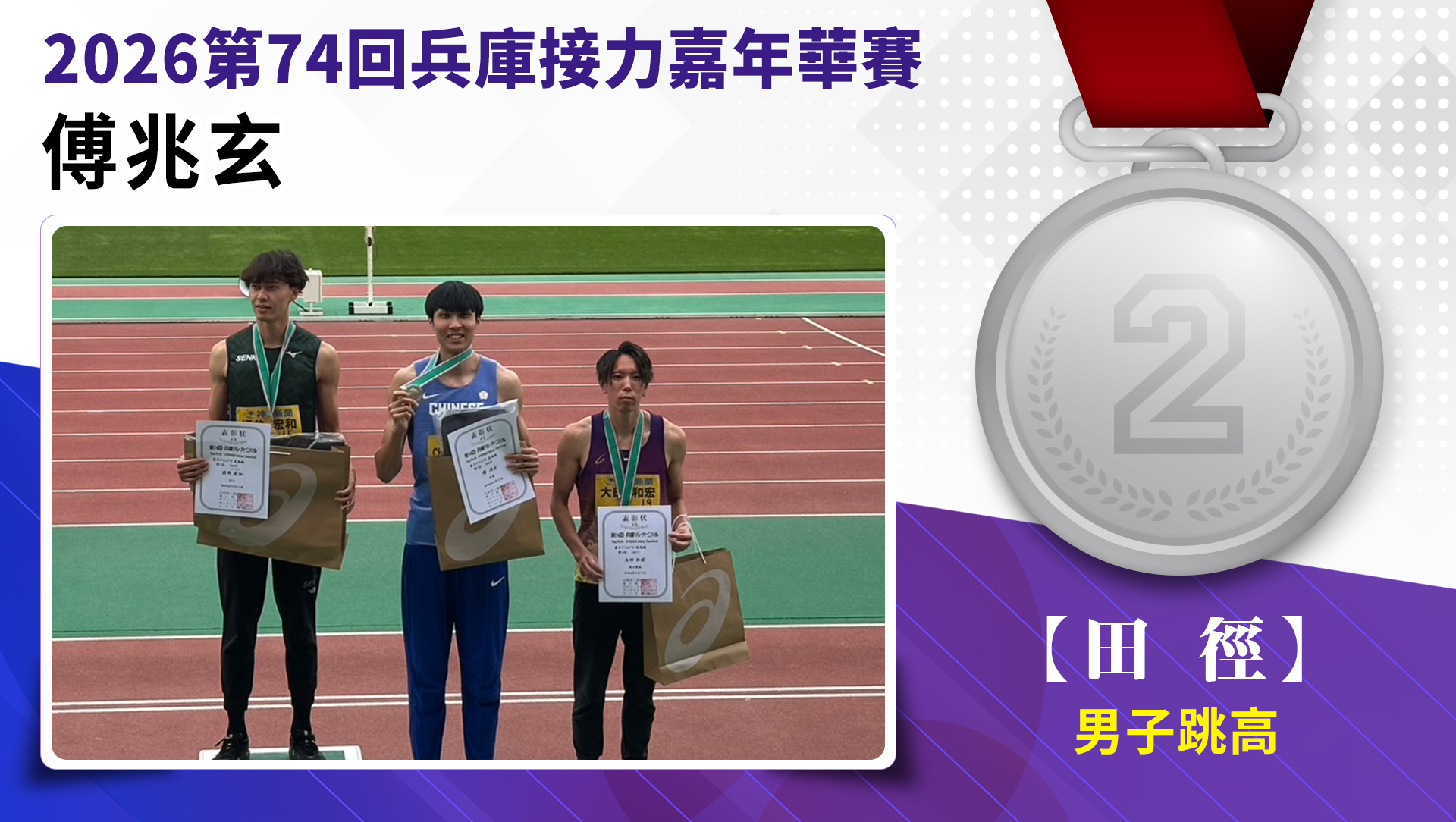 傅北玄/男子跳高-銀牌